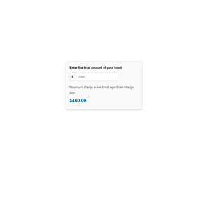 Bail Bonds Calculator
